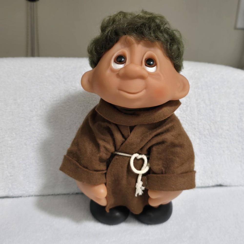 VTG 1982 Norfin Thomas Dam Brother John Tan Rope 10" #243 Troll Denmark